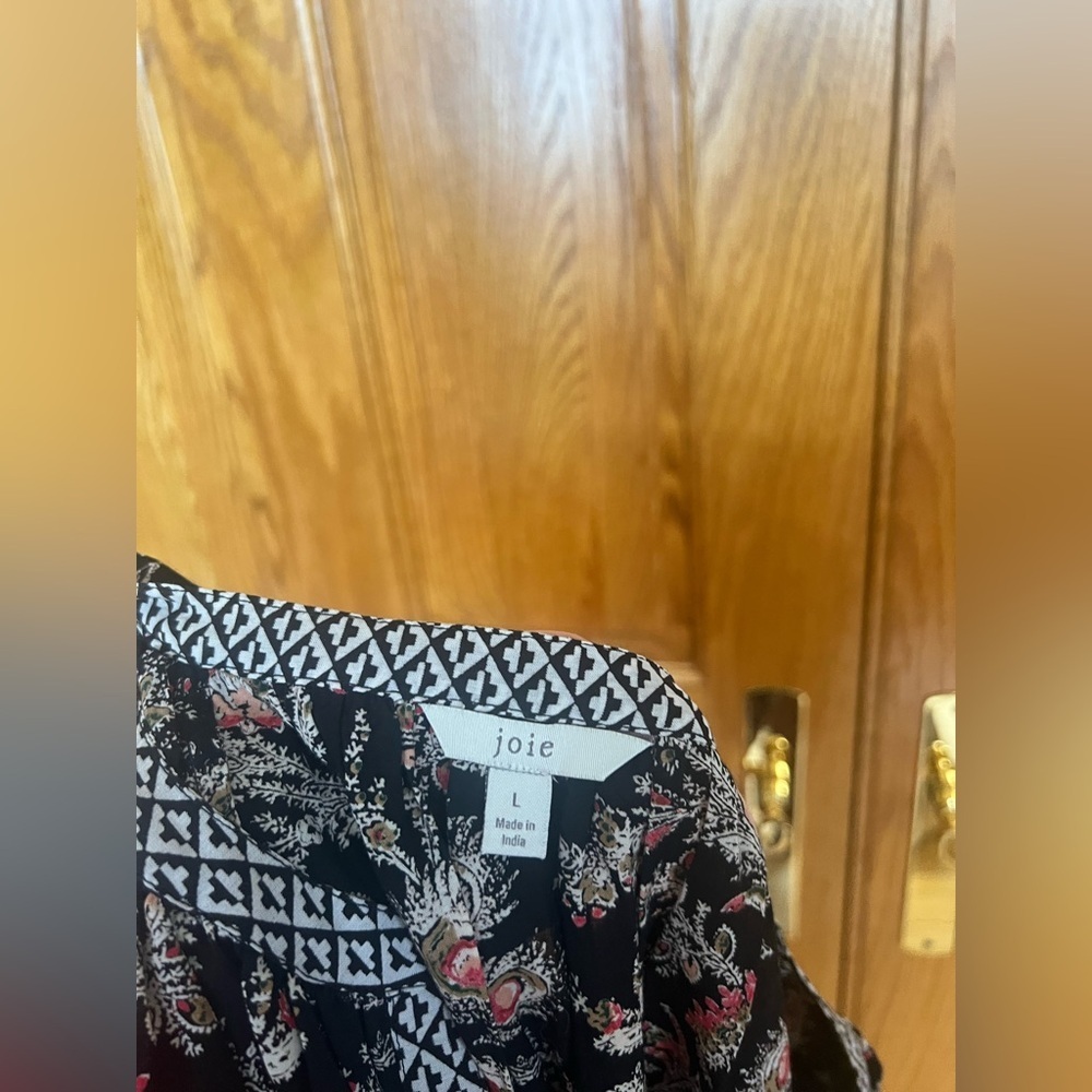 Joie - Black Floral Blouse - Picture 2 of 4